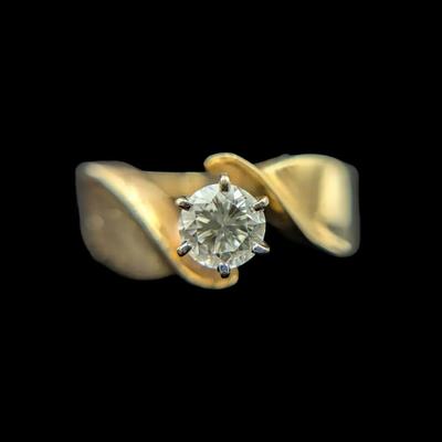 14K Yellow Gold Diamond Ring, NAGL #1106636