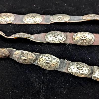 Sterling Silver Native American Belt, 127g