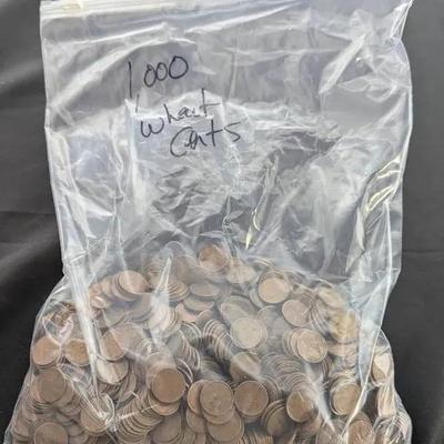 1,000 Wheat Cents, US Wheat Pennies