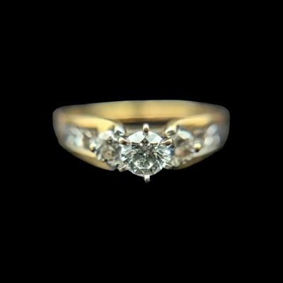 18K Yellow Gold Diamond Ring, NAGL #1106631