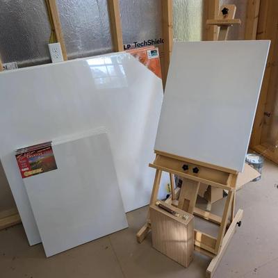 Group Of Painting & Art Supplies