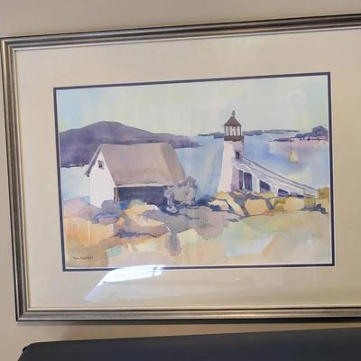 Ron Moffett Signed Watercolor 