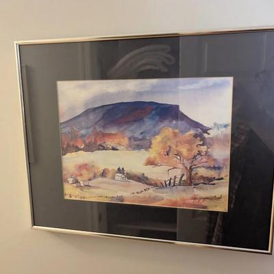 Georgianna Brush Signed Watercolor...House Mountain 