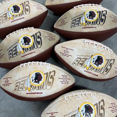 7 Limited Edition Washington Redskins Series 4 Footballs 
