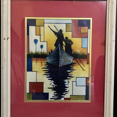 Savannah Blues by Steve Schuman  Framed Mixed Media Painting