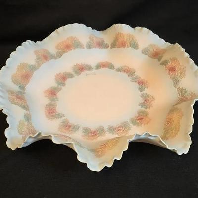 Vintage Signed Artsian Pottery Fruit Bowl Hung On Wall