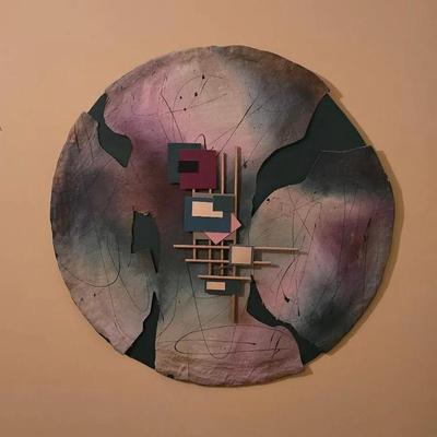 Round Abstract Three Dimensional Wall Art