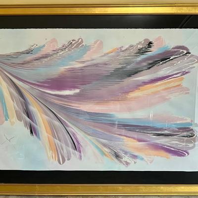 Colors in Motion by Don Mingolla  Large Framed Abstract Painting