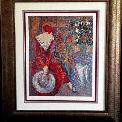 Taffeta and Lace by Barbara A. Wood  Signed Print
