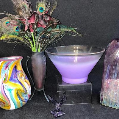 Vintage Purple Blendo Ombré Glass Bowl, And More Purple Décor