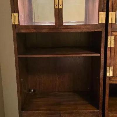 Tall Lighted Wall Cabinet With Adjustable Shelves(#1 Of 3 Matching Units)