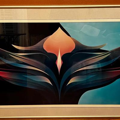 Abstract Flame Form by W. Harwood (Signed Jan 93)