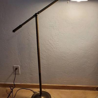 Brass Tone Adjustable Floor Lamp 
