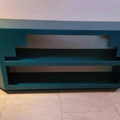 Teal Southwestern Shelf Unit