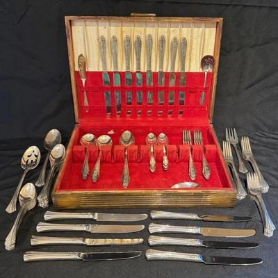 Vintage Flatware R.O.Co. & Towle With Storage Case 
