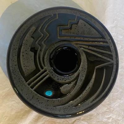 E. Martinez Signed Vase