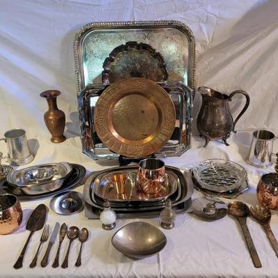 Mixed Metal Serving Pieces 