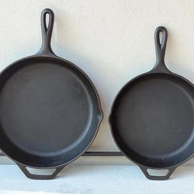 Pair Of Lodge Skillets In Two Sizes 