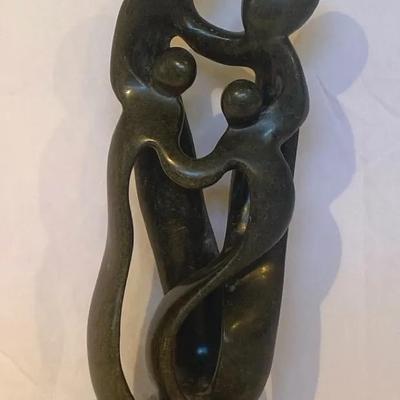 Carved Family Statue 