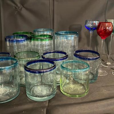 Artland Liqueur Set  And Mexican Glassware 