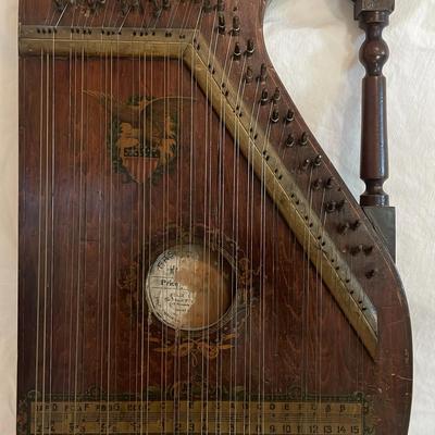 Antique Mandolin Harp 