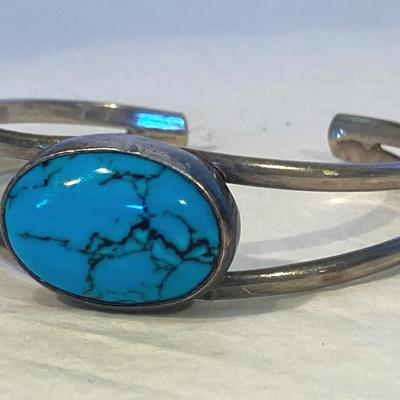 Mexican Made 925 Turquoise Cuff