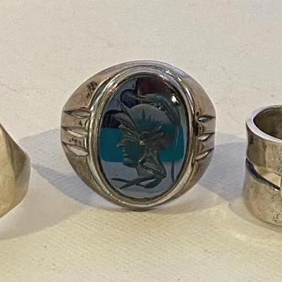 Stamped Sterling Rings 