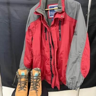 Dw179 men s hiking boots and jacket