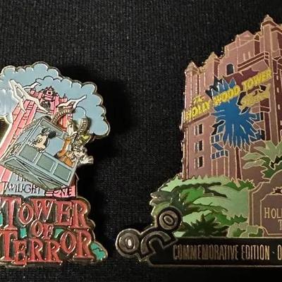 Disney Tower Of Terror Pins 