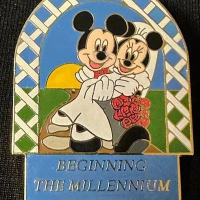 Disney Millennium Wedding Pin  Beginning the Millennium Together
