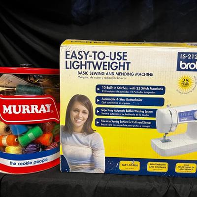 Brother LS-2125i Sewing Machine + Needlework & Crafts Lot