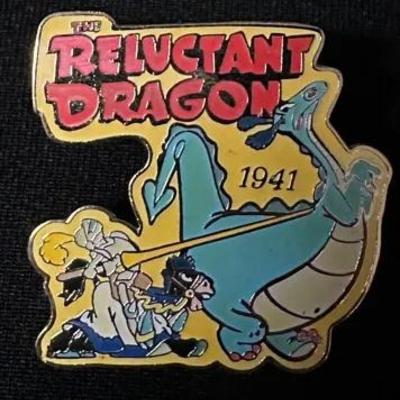 Disney The Reluctant Dragon Pin- Countdown To The Millennium Series #11