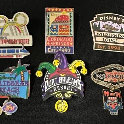 Disney World Resort Pins- 2001 