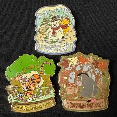 Disney Winnie The Pooh Seasonal Series Pins- Limited Edition Of 5000