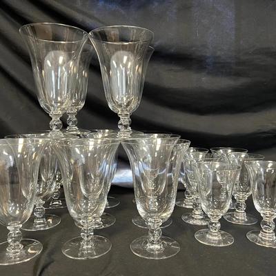 Imperial Glass Candlewick Iced Tea & Juice Glasses