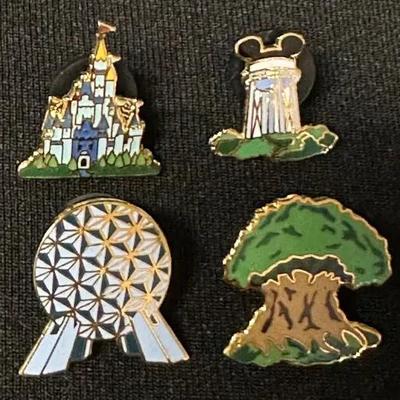 Disneyworld Mini Four Parks, One World Pin Set 