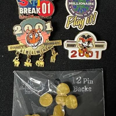 Assorted Disney Pins- 2001, Mouse Gear, Who Wants To Be A Millionaire