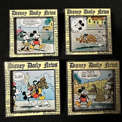 Disney Comic Strip Series Pins Full Set- Limited Edition Of 5000