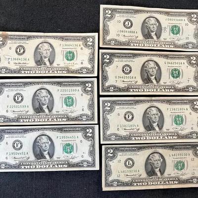 1995 & 1976 Collection Of $2 Bills