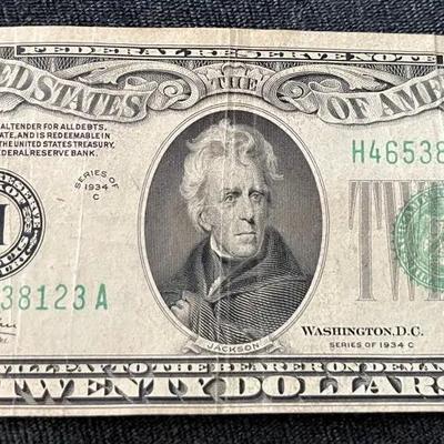 Series 1934C $20 Bill