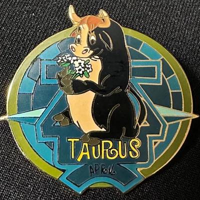 Disney Ferdinand the Bull Taurus April Zodiac Pin  Limited Edition of 5,000