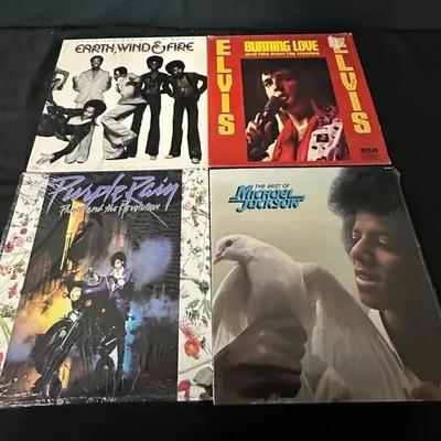 Vintage Vinyl- Prince, Elvis, Michael Jackson, And Earth, Wind, And Fire