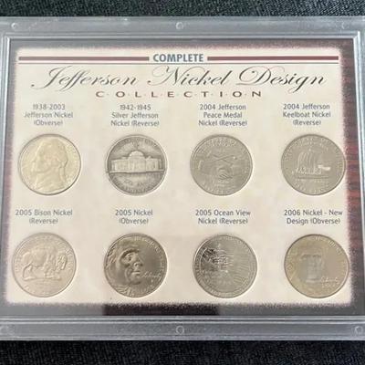 Complete Jefferson Nickel Design Collection w/ Certificate of Authenticity 