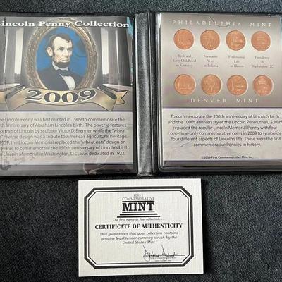 2009 Lincoln Penny Collection – First Commemorative Mint