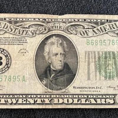 Series 1934A $20 Bill