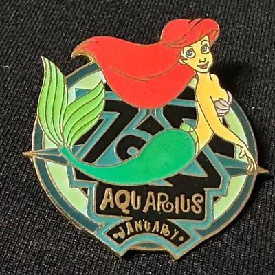 Disney Ariel Aquarius January Zodiac Pin  Limited Edition of 5000