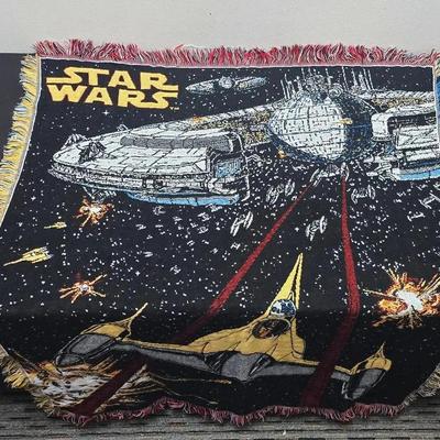 Vintage STAR WARS 100% High Bulk Acrylic Throw From THE NORTHWEST COMPANY Port Washington, N.Y.