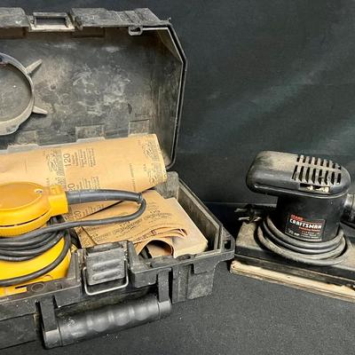 Sears Craftsman Finishing Sander And Dewalt Sander