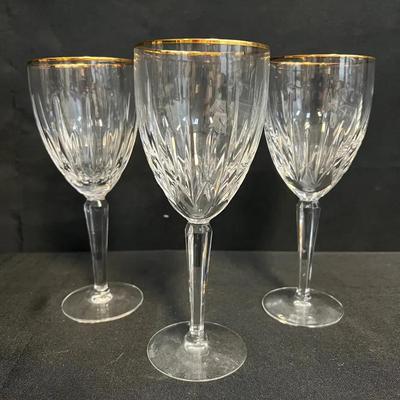 Lenox Crystal Wine Glasses “Gold”