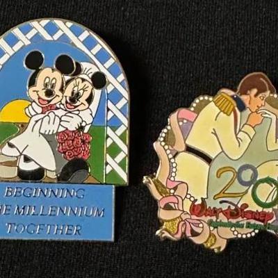 Disney 2000 Wedding Pins- Cinderella Limited Edition Of 10000